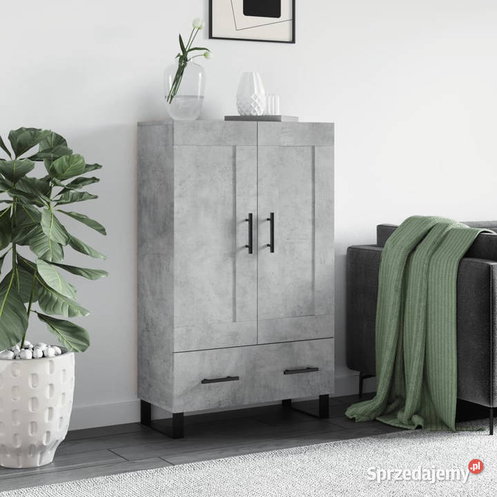 Wysoka szafka szarość betonu 695x31x115 WM830352 Warszawa sprzedam