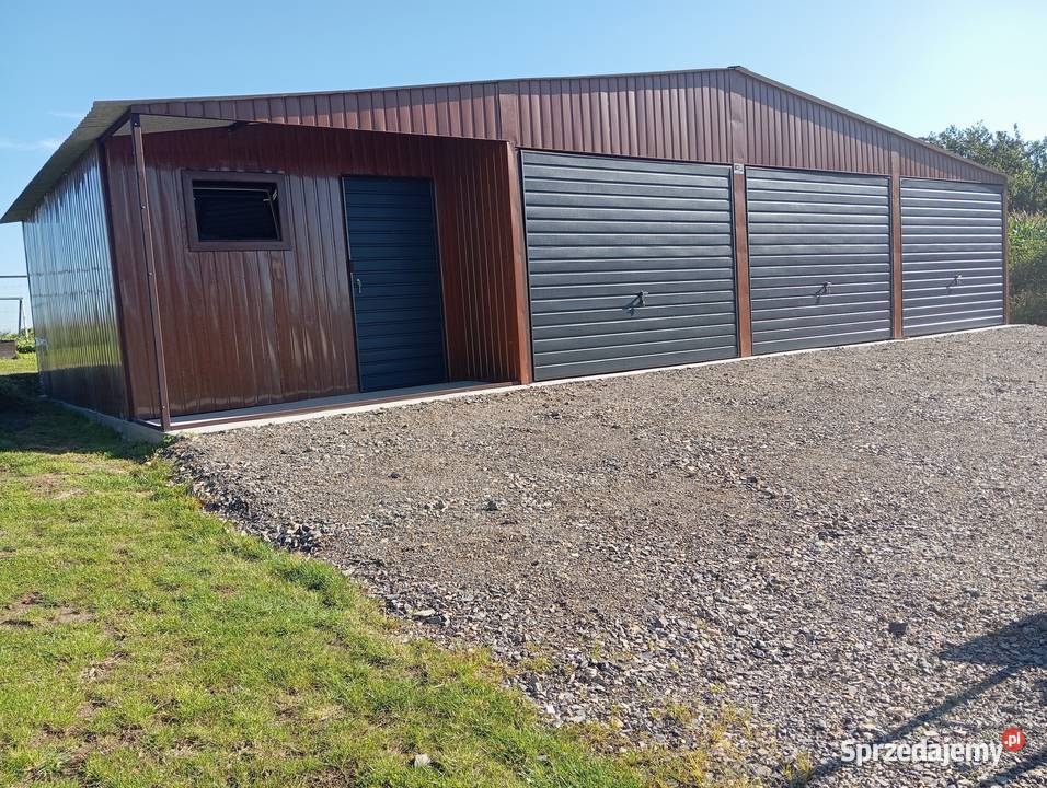 Garaż Blaszany Wielostanowiskowy Garaże Blaszane 40m2 Sprzedaż Włoszczowa sprzedam