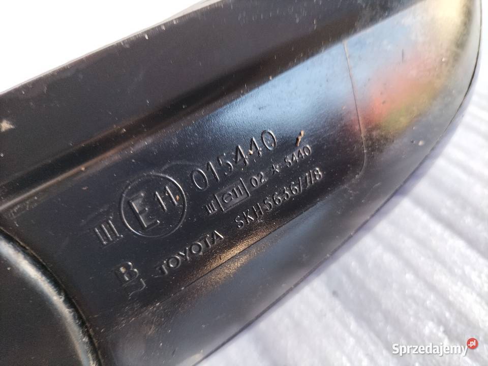 Toyota Avensis 1 Lusterko Prawe lubelskie Kamień-Kolonia