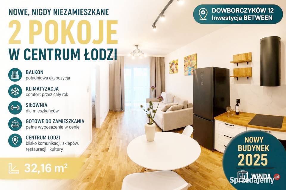 Mieszkanie w NCŁ klima ostatnie piętro okna na Łódź