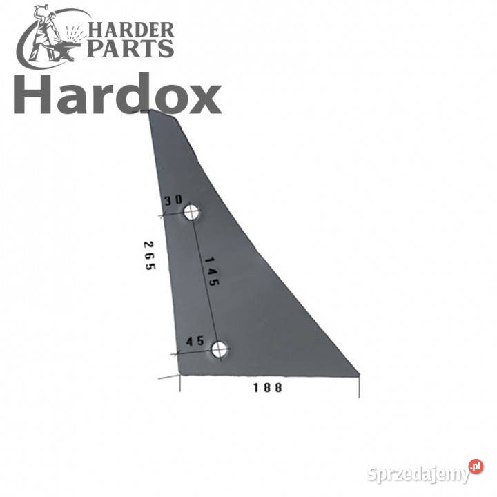 Pierś HARDOX 619102P części do pługa KUHN Suwałki