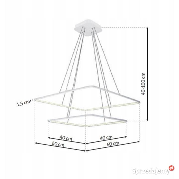 Lampa wisząca NIX White Milagro LED 50W 3000K opolskie