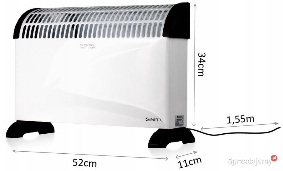 GRZEJNIK KONWEKTOR ELEKTRYCZNY TERMOSTAT 2000W mazowieckie Warszawa sprzedam