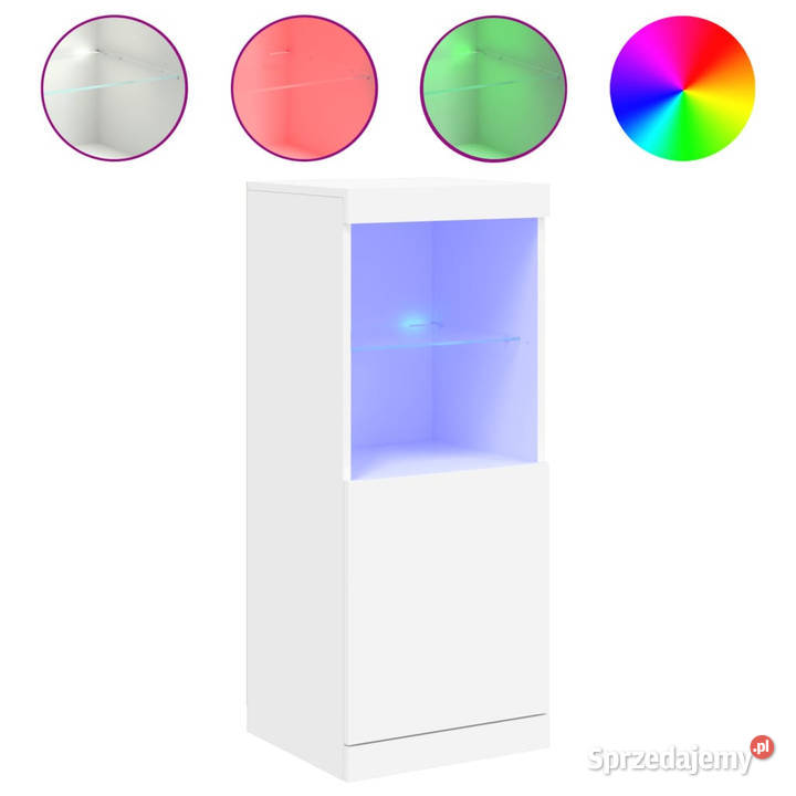 Szafka z oświetleniem LED biała 41x37x100 Warszawa