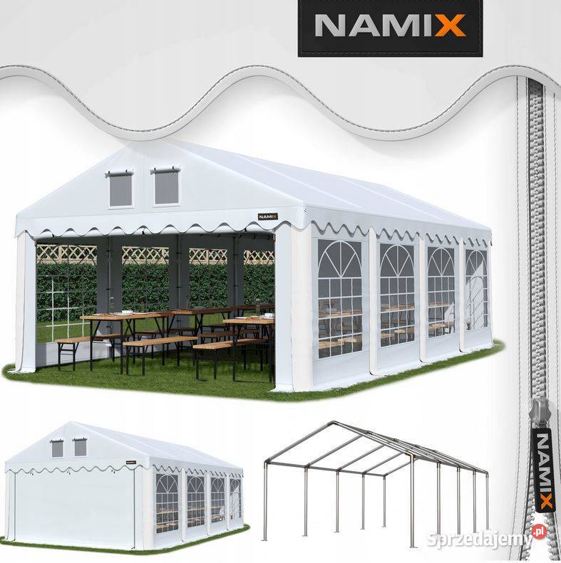 Namiot COMFORT 4x8 imprezowy handlowy altana PVC Jabłonna
