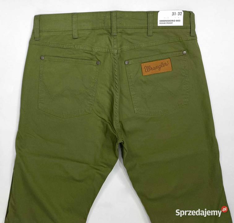 Spodnie męskie Wrangler Greensboro 803 Olive W31 pomorskie Gdańsk