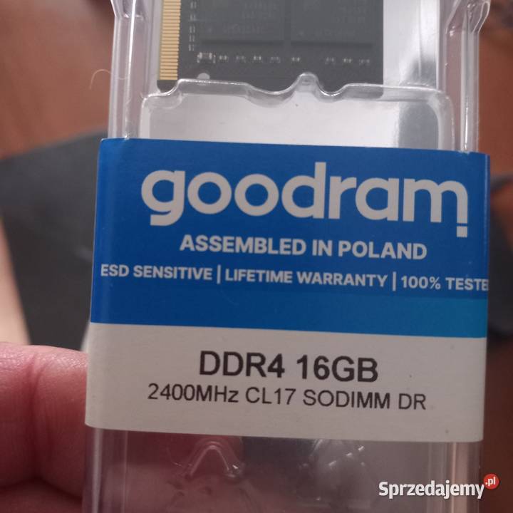 Kość pamięci RAM 16GB ddr4 do laptopa nie Kłodzko sprzedam
