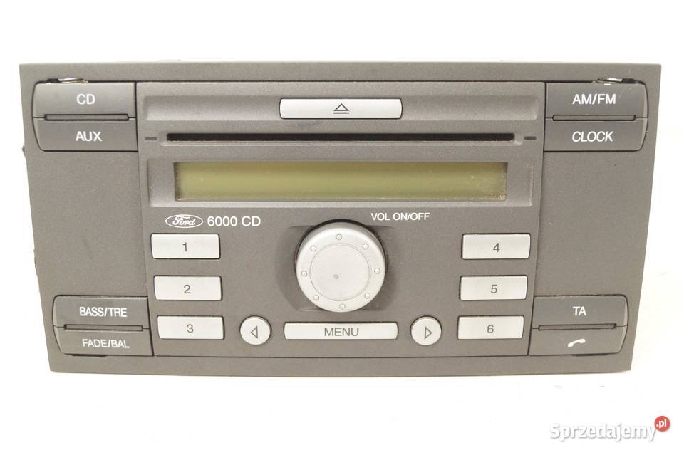 Radio 6000 CD Ford Focus MK2 MK6 Z Kodem 6S6118C815AF A