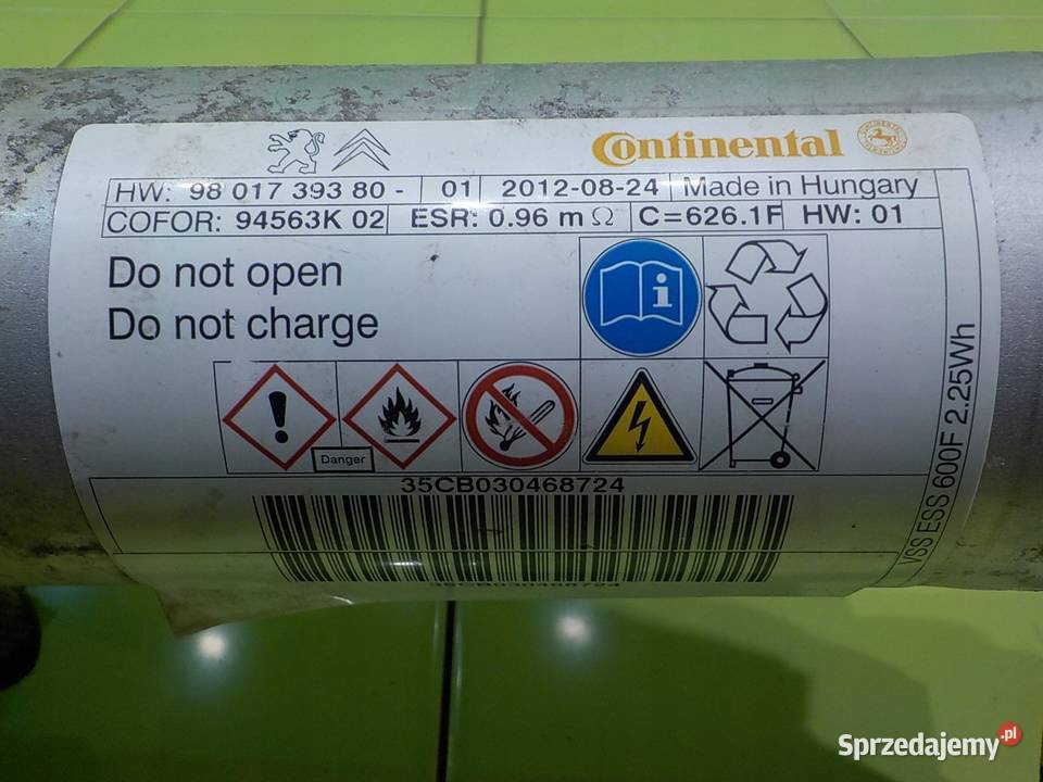 PEUGEOT 5008 I 16 EHDI AUT 12r 5D kondensator Czujniki i sterowniki