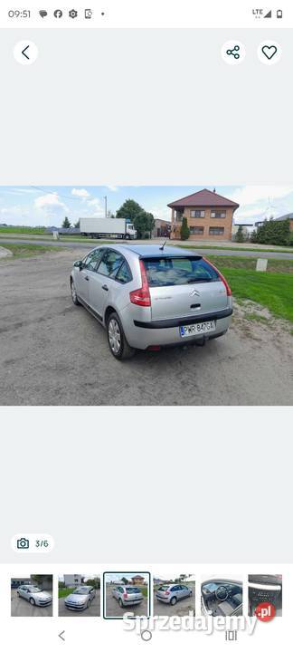 Sprzedam Citroen C4 klima benzyna wielkopolskie Kołaczkowo
