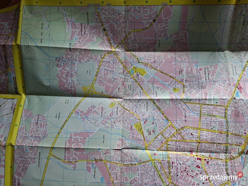 Bułgaria Sofia Szofia mapa plan miasta Kraków