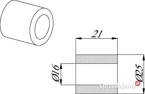 Tuleja dystan 25x16x21 Herder 92171621 Kamionna