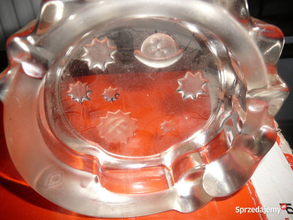 popielniczka stara księżyc i gwiazdy szkło Wrocław