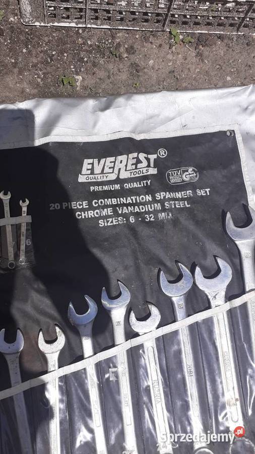 Sprzedam zestaw kluczy płaskooczkowych EVEREST Klucze Ziębice