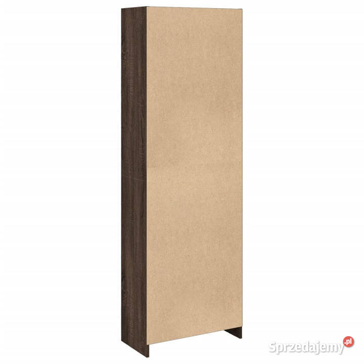 Regał brązowy dąb 57x285x174 materiał Warszawa
