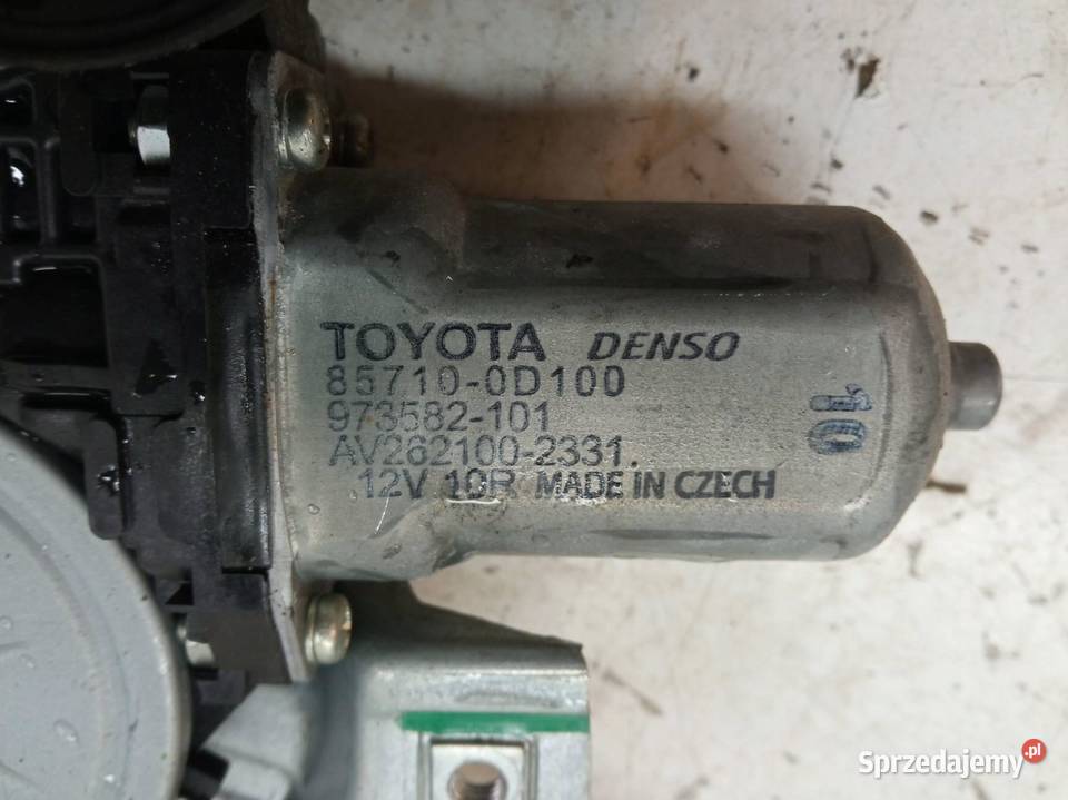 MECHANIZM SZYBY PRAWY PRZÓD 857100D100 Toyota