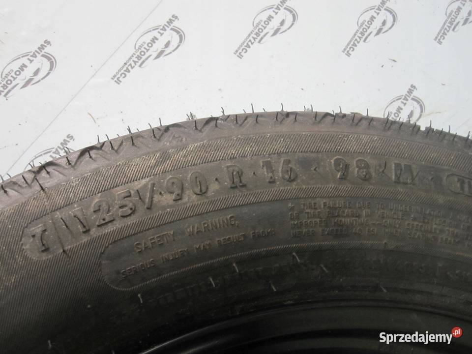 MERCEDES W209 koło dojazdowe 1259016 98M 5x112
