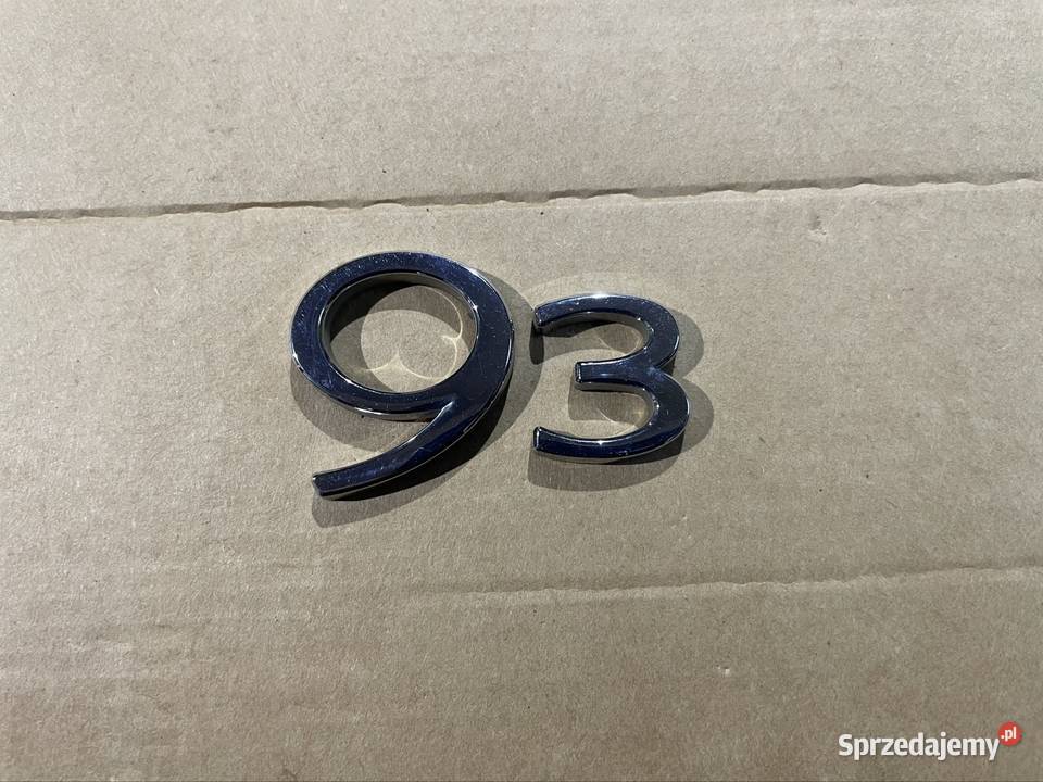 Znaczek Napis emblemat Saab 93 II 2 Szczecin