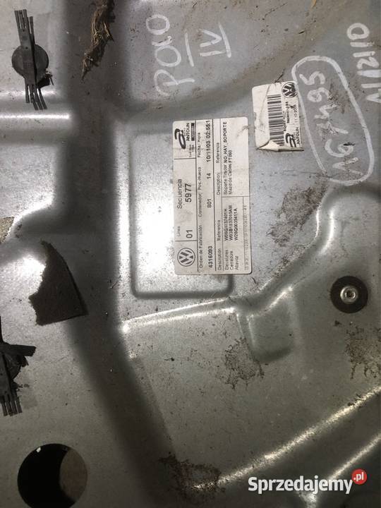 Podnośnik szyby Polo 9n lewy przód mazowieckie Radom sprzedam