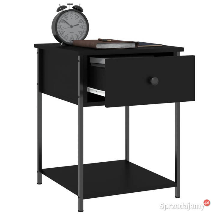 Stoliki nocne 2 czarne 44x45x58 WM825844 Nocne Warszawa