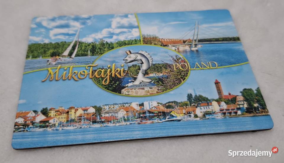 Magnes na lodówkę Mikołajki Poland 9x6 Kolekcje śląskie Czeladź