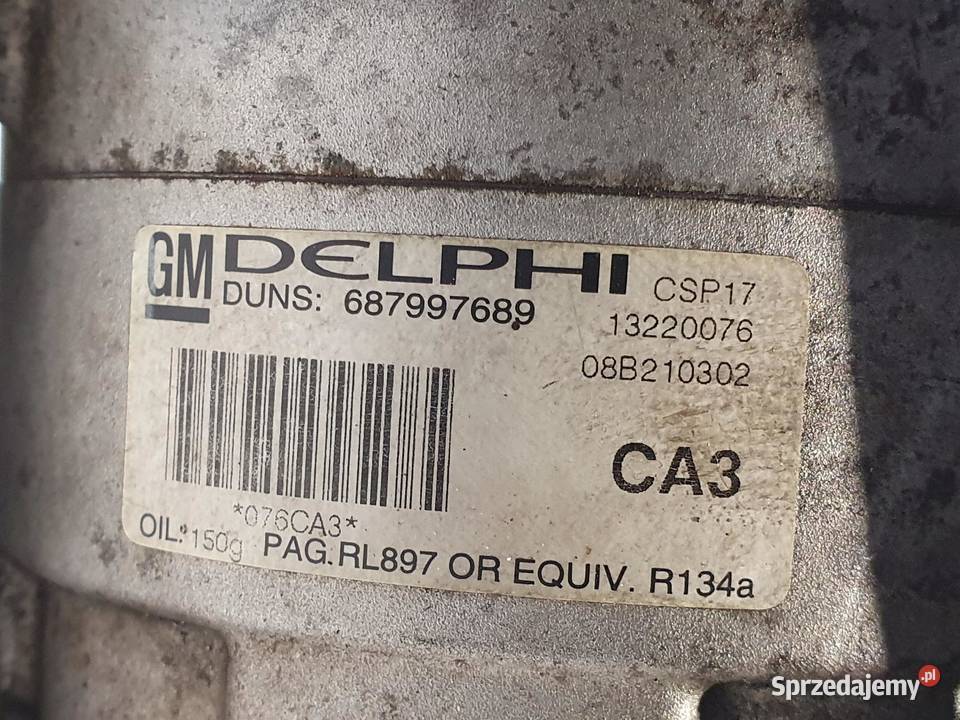 SPRĘŻARKA KLIMATYZACJI Opel Insignia 18 16V Kompresory klimatyzacji