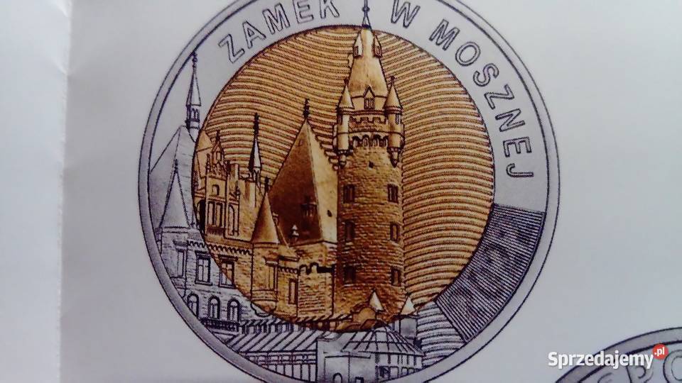 Moneta 5 2022 r Zamek w Mosznej