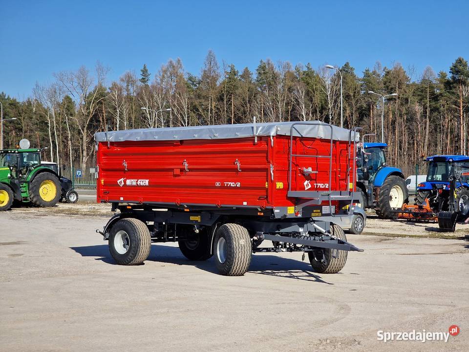 Przyczepa rolnicza T7102 METALFACH dwuosiowa 8T Metal-Fach świętokrzyskie Kielce