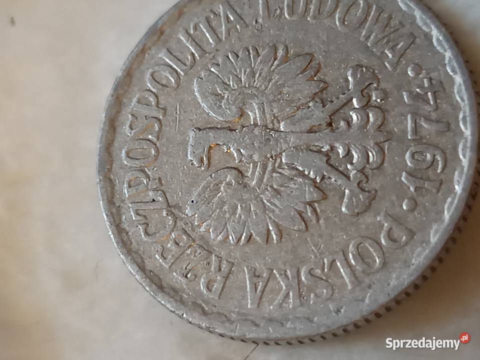 Sprzedam monetę 1 zloty 1974 mała skrętka Chełm
