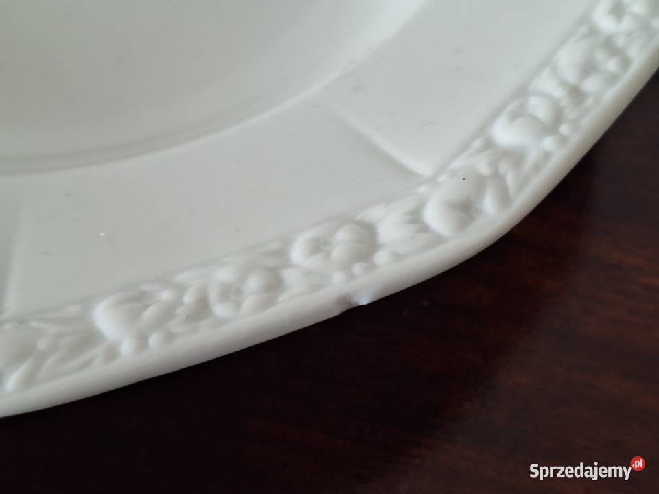 Rosenthal Maria Biała porcelanowy talerz głęboki Talerze i talerzyki Wyposażenie wnętrz Gdańsk