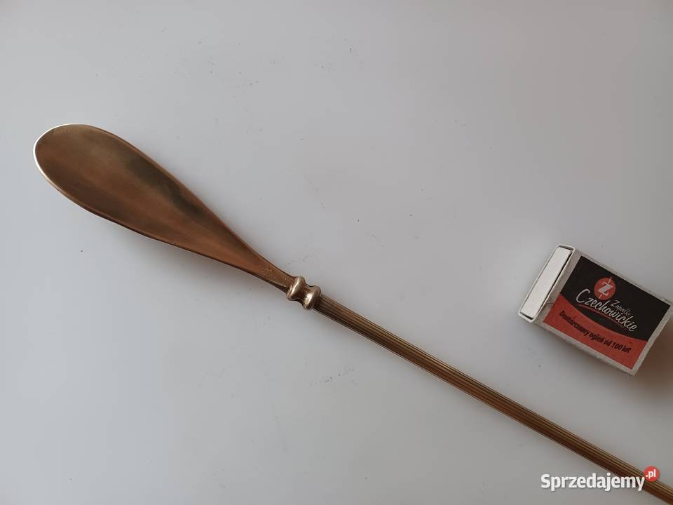 Mosiężna długa łyżka do butów Dom i Ogród Poznań