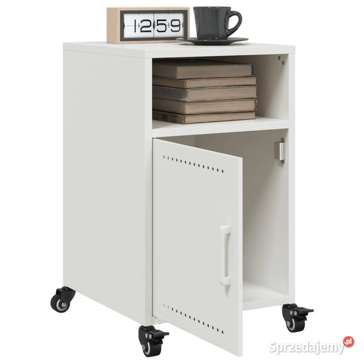 Szafki nocne 2 białe 36x39x59 stal WM846727 Warszawa