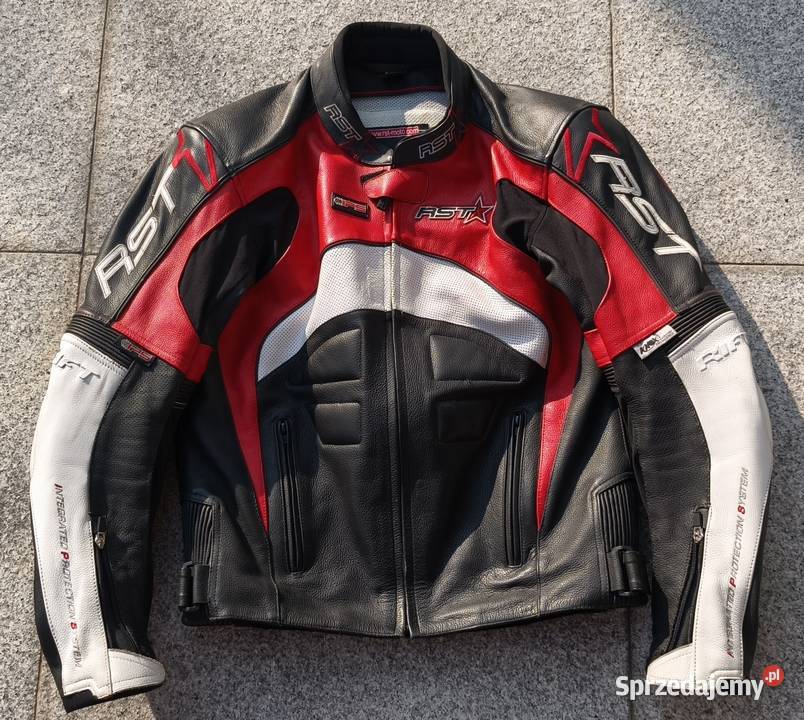 Kurtka motocyklowa skórzana sportowa RST używana Warszawa