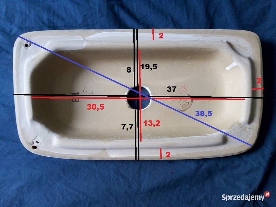 Pokrywa spłuczki 195 x 37 Wyposażenie wnętrz Warszawa