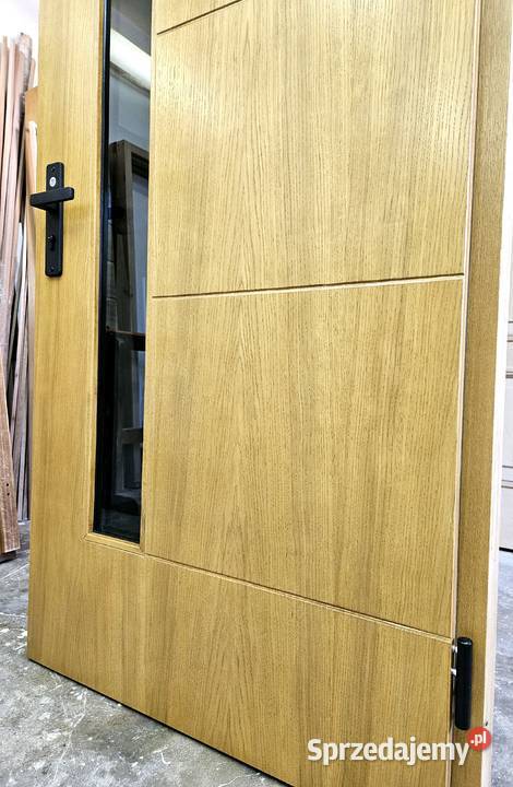 Drzwi DŁUGOSZ zewnętrzne nowoczesne drewniane Sieradz