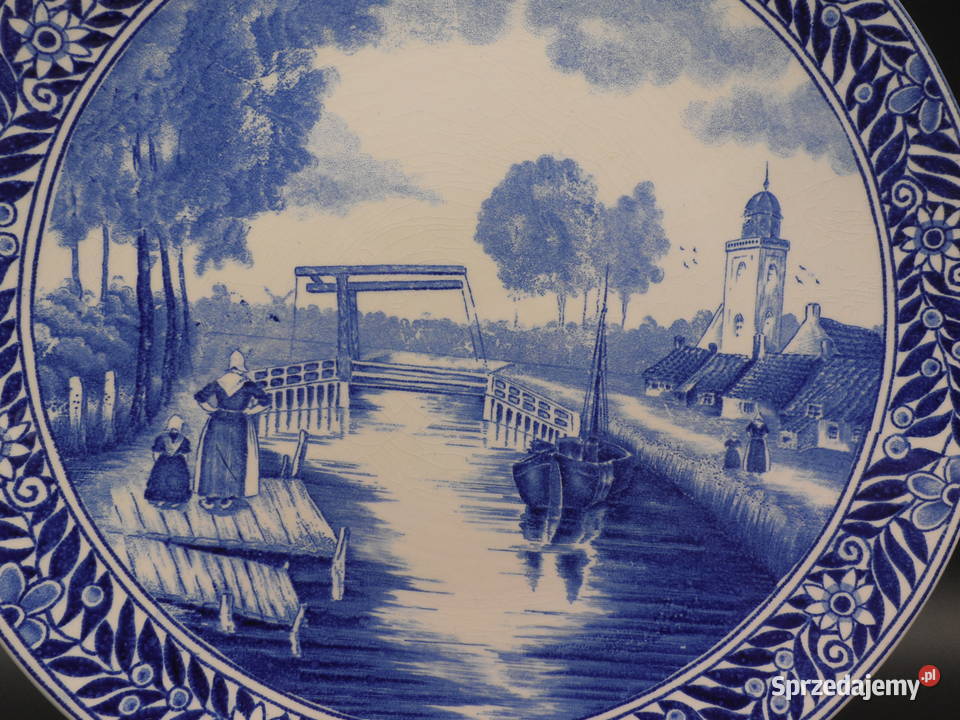 Dekoracyjny talerz Delft Blue Raszków