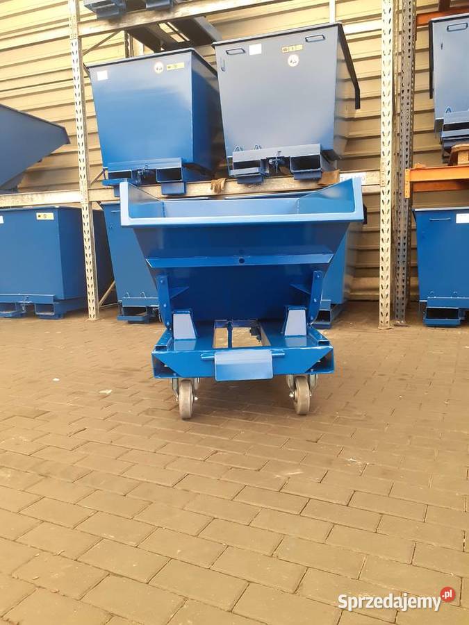 Kontener uchylny 300 L na odpady złom szkło i wielkopolskie