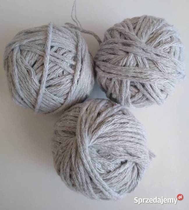 Sznurek bawełniany Szary 177 gramów 2 mm Makrama pomorskie
