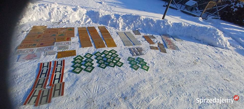 Stare tablice BHP informacyjne i instrukcja podlaskie Osipy-Kolonia