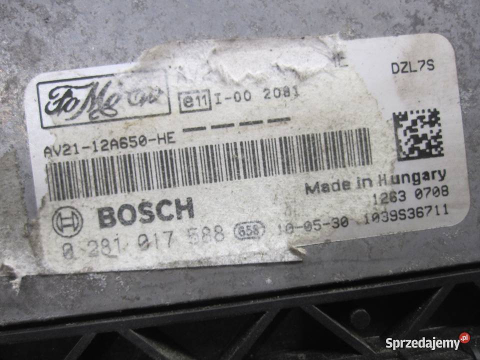 FORD FIESTA VI 16D komputer sterownik silnika osobowe Kielce