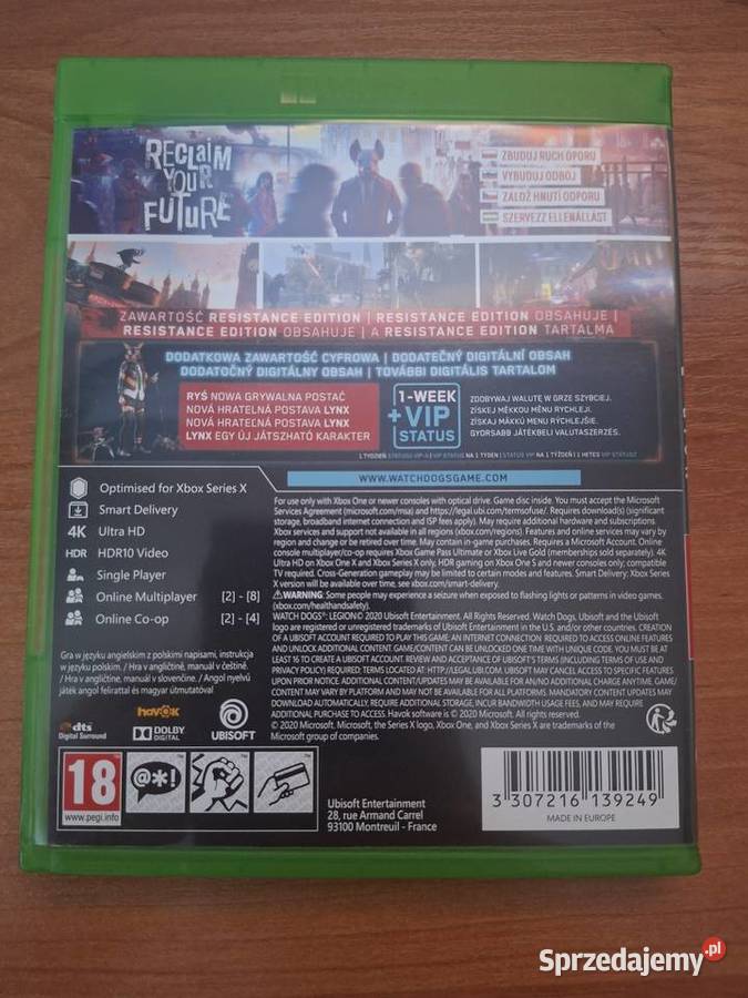 Gra Watch Dogs Legion XBOX mazowieckie Warszawa sprzedam