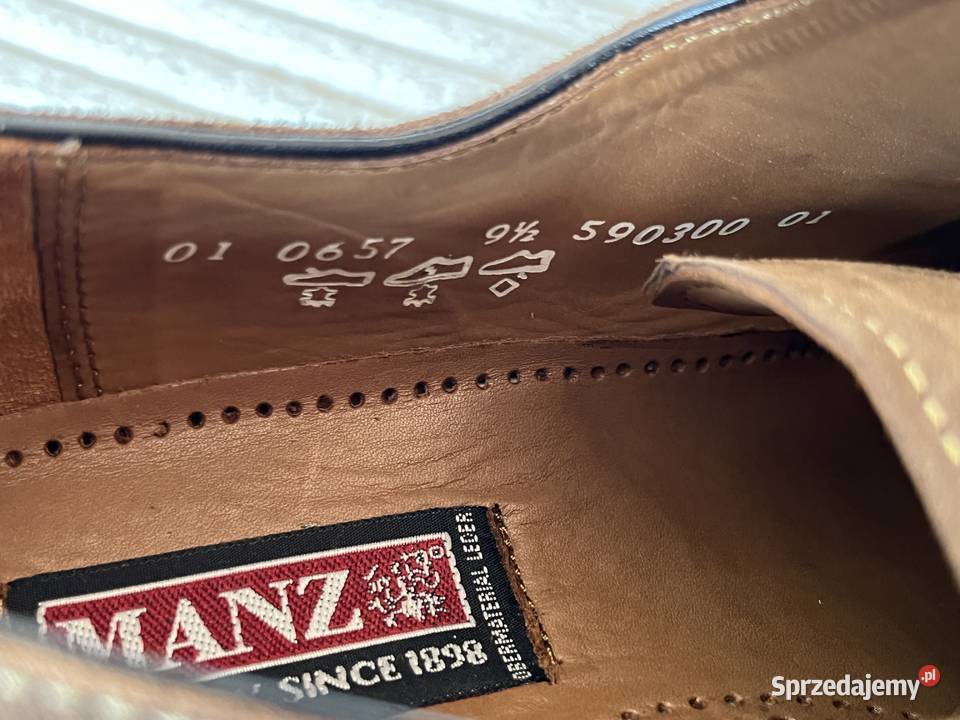 Manz Germany męskie skórzane półbuty 95 Półbuty Jastrzębie-Zdrój