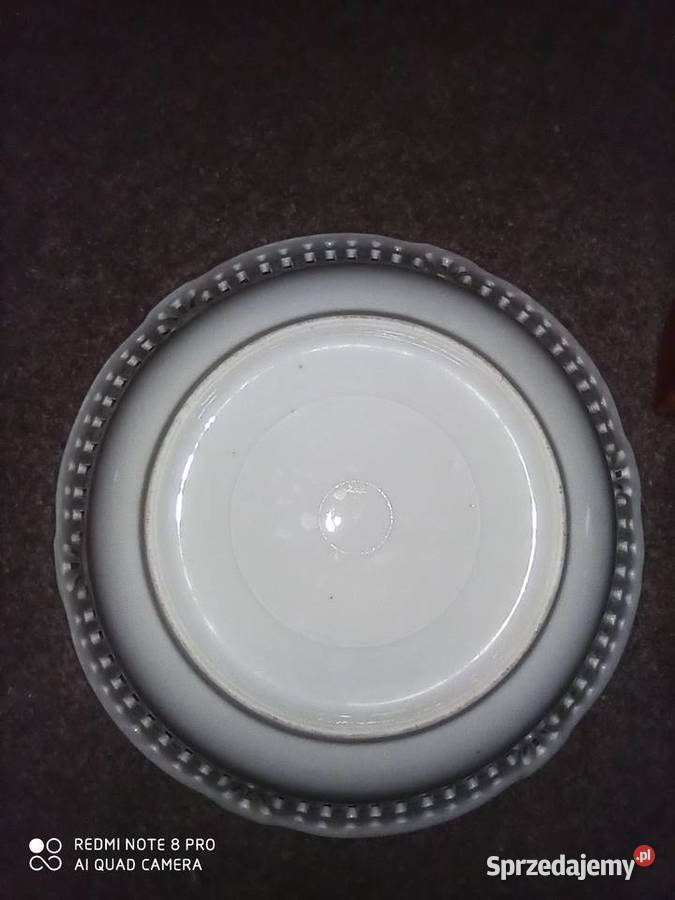 Porcelanowa ażurowa miseczka paterka Z owocami Gdańsk