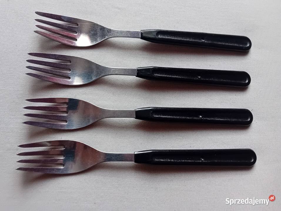 Zestaw 4 widelców z plastikowymi trzonkami Hefra Koźminek