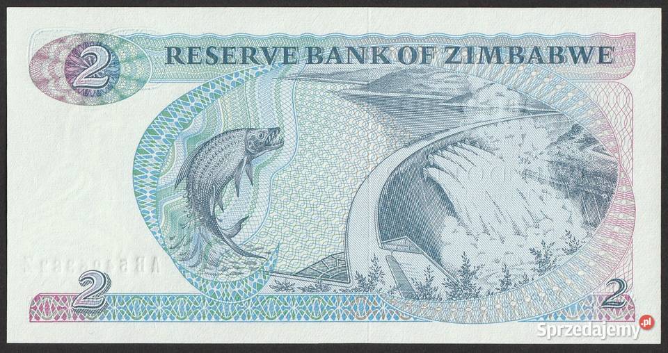 ZIMBABWE 2 DOLARY 1994 BAWÓŁ STAN BANKOWY UNC Łódź