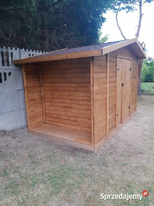 Domek narzędziowy drewniany z drewutnią mazowieckie
