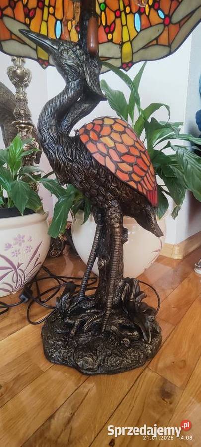 Lampy gabinetowe witrażowe podstawa żuraw Łódź