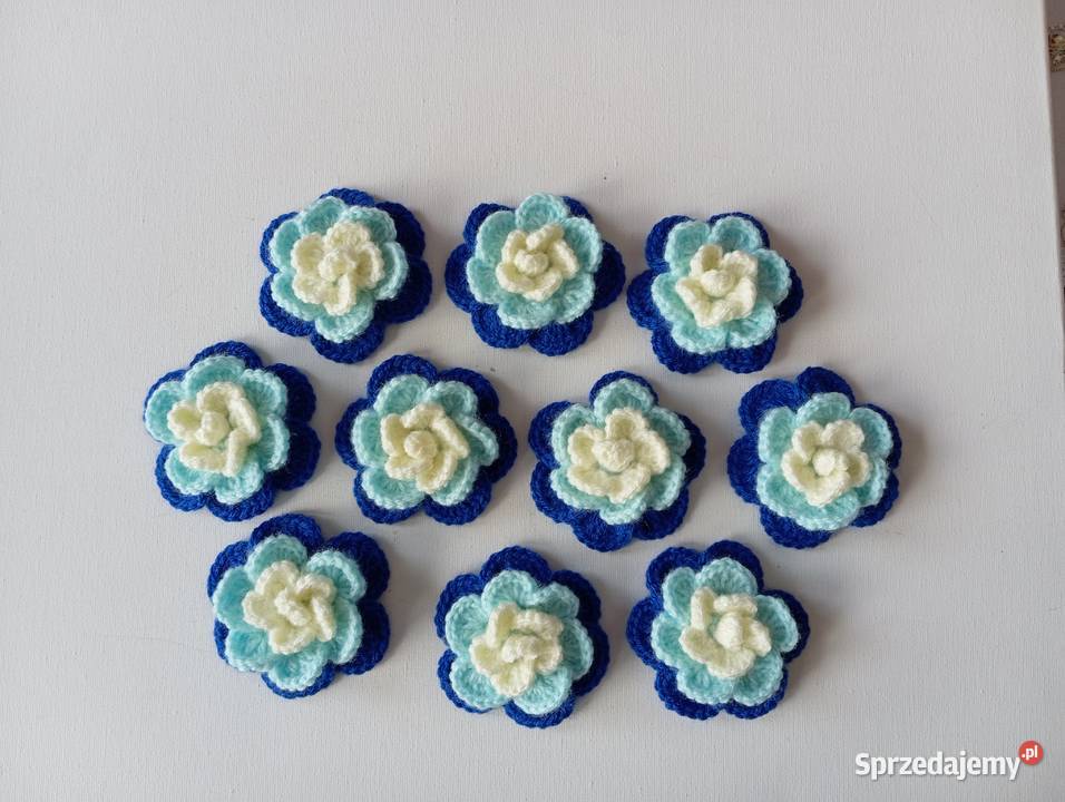 Szydełkowe kwiatki 7 Kwidzyn