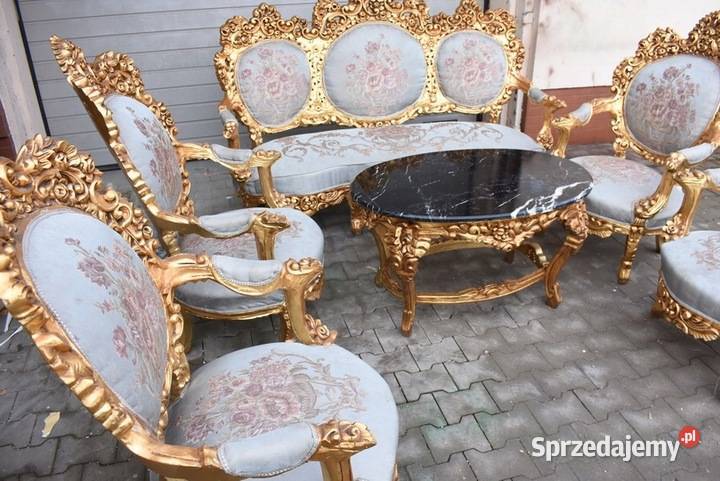 Barokowy Komplet Wypoczynkowy Wypoczynek w małopolskie Kraków sprzedam