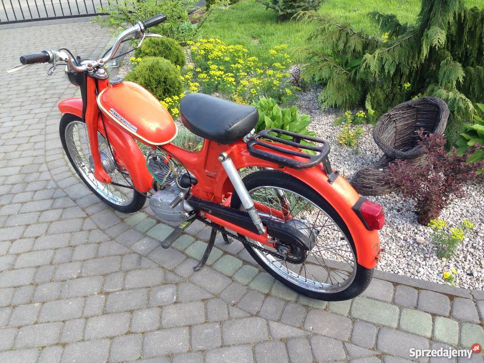 Motorower Komar zabytek PRL 1975 biegi w ręku Siedlce